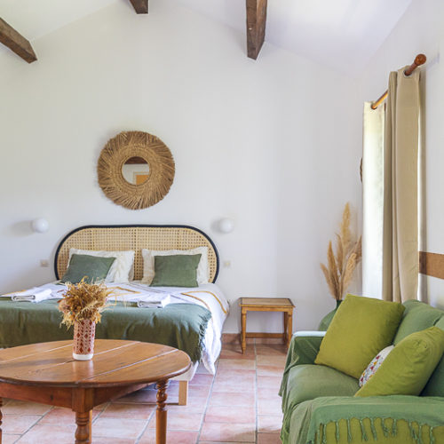 photo d'une chambre du gîte la Pampa en Provence