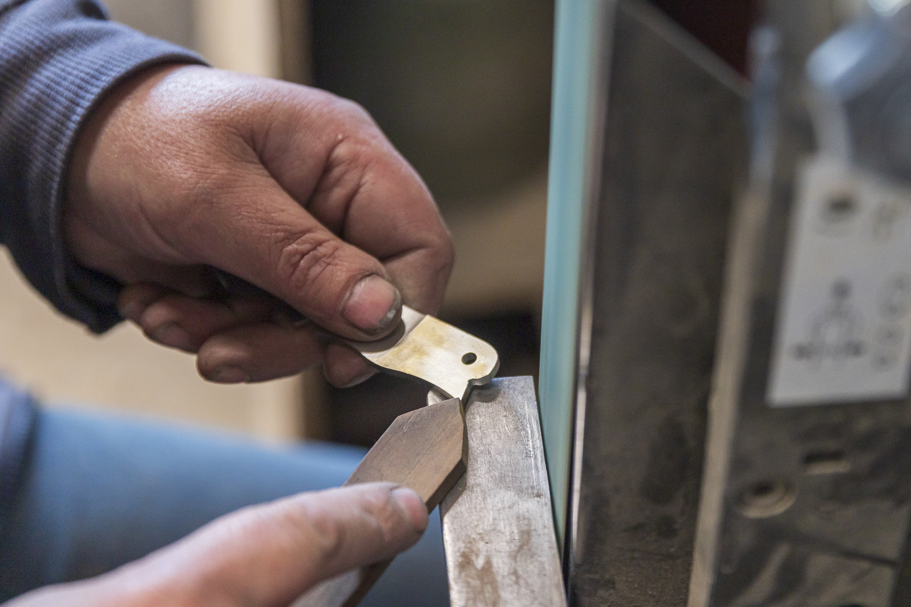 étape de fabrication chez Verdon Coutellerie