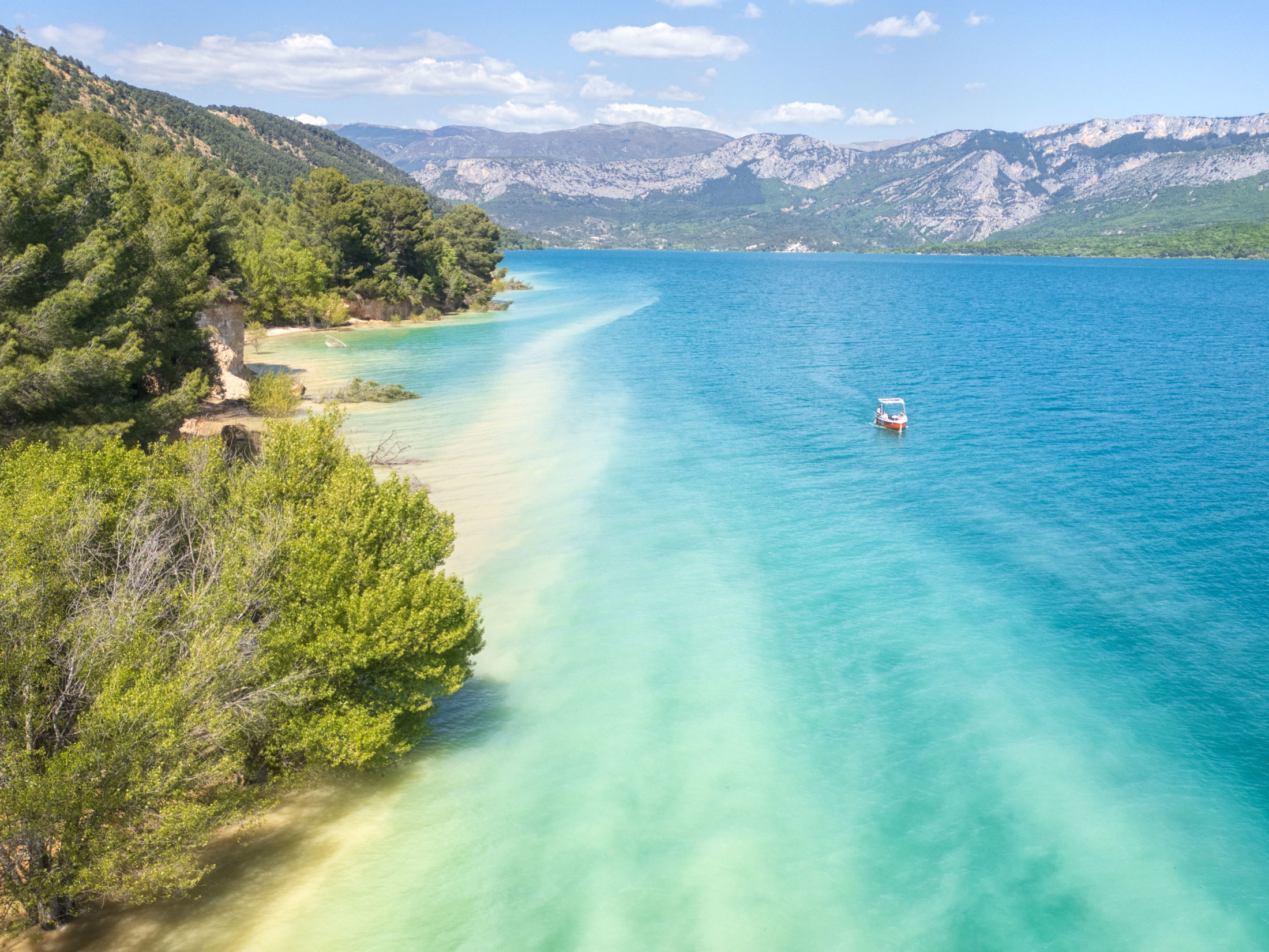 le lac de sainte-croix avec un baton lagon de chez Alize Electronic